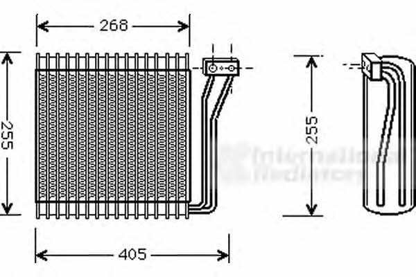 0700V041 Van Wezel Air conditioner evaporator