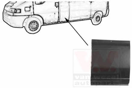 Fender repair parts Citroen: 1747105 Van Wezel Repair of the sidewall