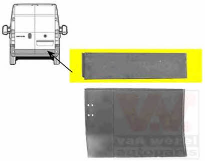 Exterior door components Fiat Ducato: 1747150 Van Wezel Repair part door