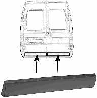 Door moulding Fiat: 1747431 Van Wezel Rear door trim left