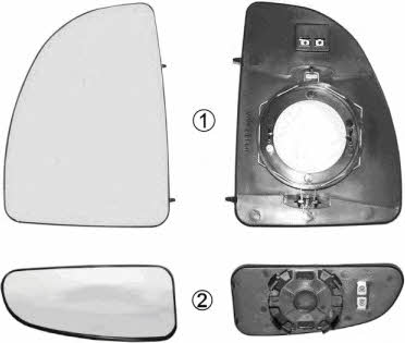 Van Wezel 1747838 Wing mirror glass, right 1747838 1747838 Van Wezel Wing mirror glass, right