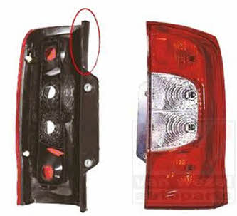 Rear tail light Fiat Fiorino: 1748934 Van Wezel Tail lamp right