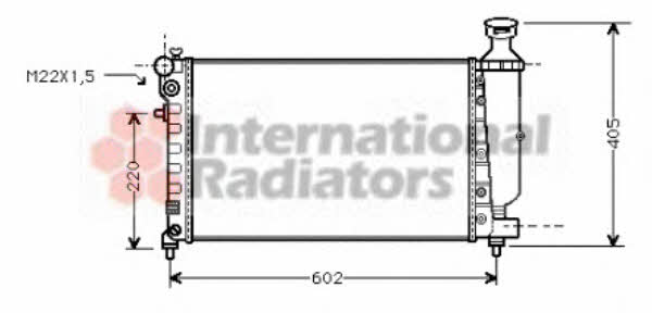 Van Wezel 09002118 Radiator, engine cooling 09002118