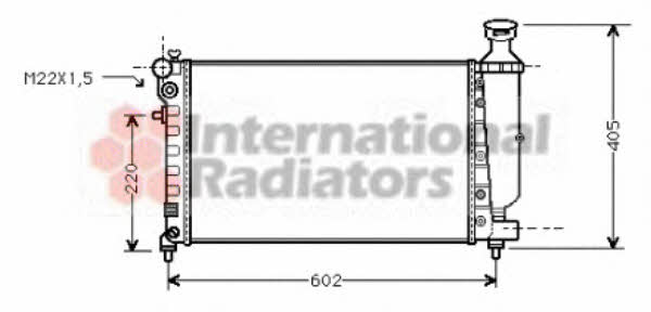 Van Wezel 09002119 Radiator, engine cooling 09002119