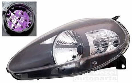 Headlight Fiat Punto: 1624967 Van Wezel Headlight left