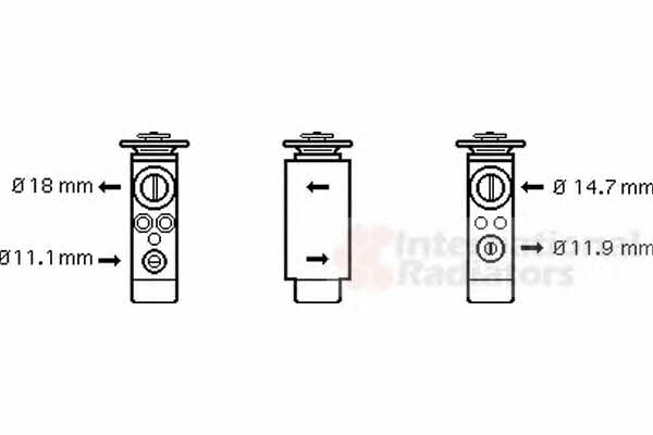 18001380 Van Wezel Air conditioner expansion valve