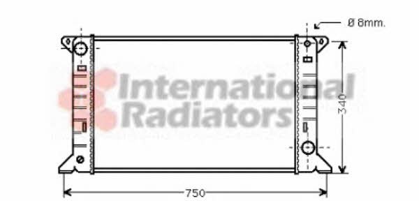 Van Wezel 18002085 Radiator, engine cooling 18002085