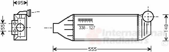 Van Wezel 18004309 Intercooler, charger 18004309