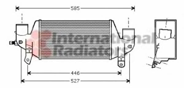 18004313 Van Wezel Intercooler, charger