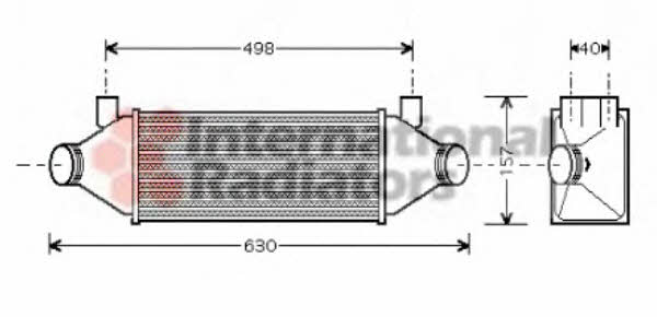 18004314 Van Wezel Intercooler, charger