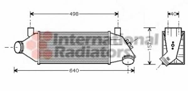 18004315 Van Wezel Intercooler, charger