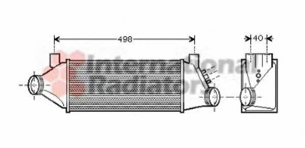 18004385 Van Wezel Intercooler, charger