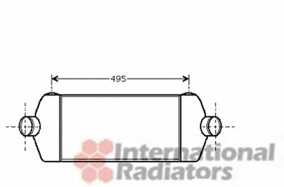 18004406 Van Wezel Intercooler, charger