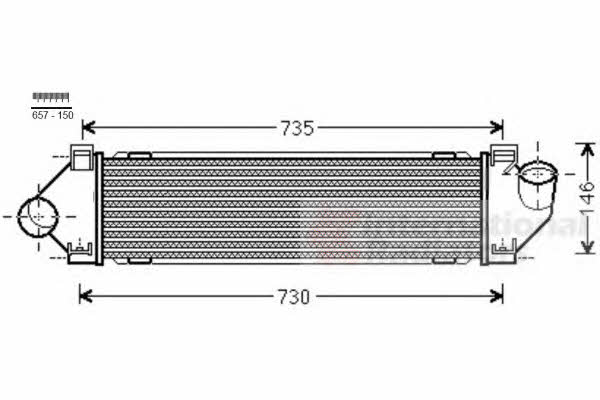 Van Wezel 18004480 Intercooler, charger 18004480