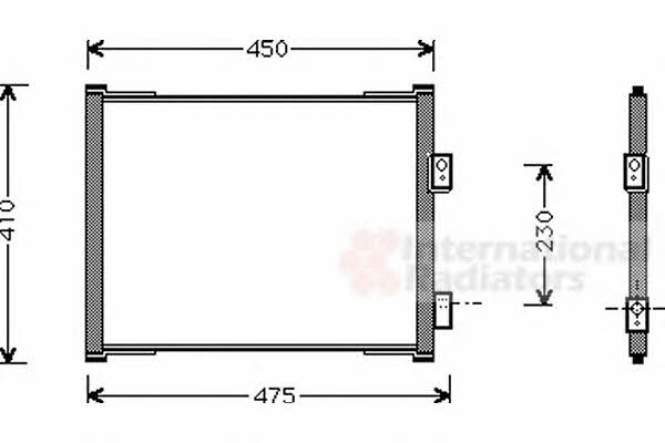 18005262 Van Wezel AC Condenser
