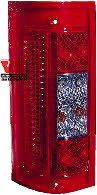 Van Wezel 1650921 Tail lamp left 1650921