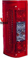 Rear tail light Fiat Ducato: 1650932 Van Wezel Tail lamp right