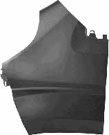Front wing fender Peugeot: 1651658 Van Wezel Front fender right