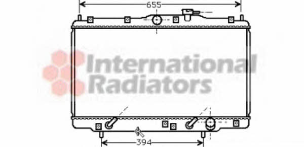 25002094 Van Wezel Engine cooling radiator