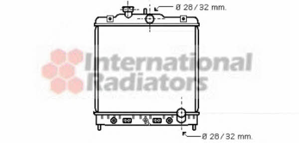 Engine radiator Rover 400 Tourer: 25002122 Van Wezel Engine cooling radiator
