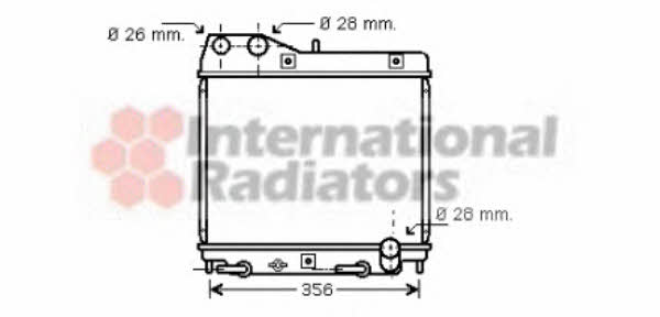 Van Wezel 25002161 Engine cooling radiator 25002161 25002161 Van Wezel Engine cooling radiator