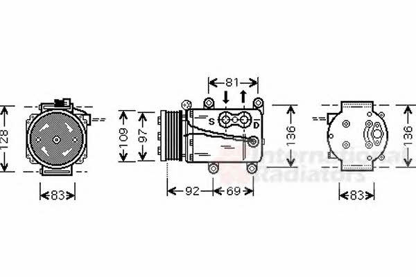 Van Wezel 1800K171 Compressor, air conditioning 1800K171 1800K171 Van Wezel Compressor, air conditioning