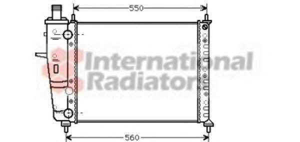 Engine cooling radiator Fiat Brava: 17002233 Van Wezel Engine cooling radiator