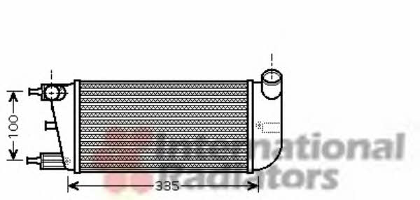 Van Wezel 17004352 Intercooler, charger 17004352