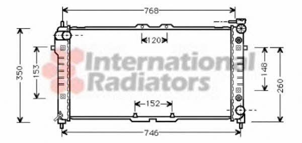 Van Wezel 27002037 Radiator, engine cooling 27002037