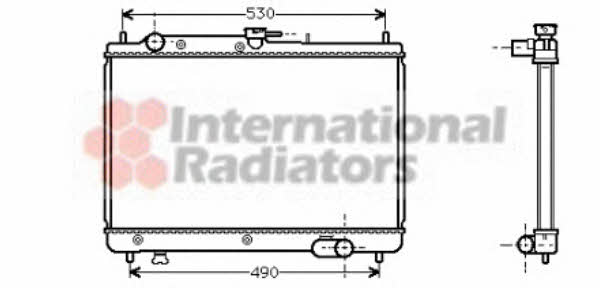 27002066 Van Wezel Engine cooling radiator