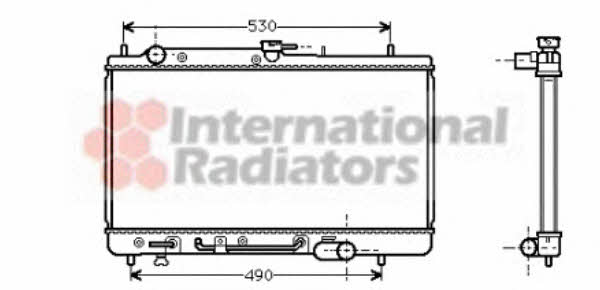 Van Wezel 27002091 Radiator, engine cooling 27002091