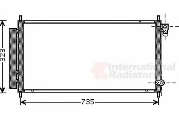 Aircon condenser Honda Jazz: 25005222 Van Wezel AC Condenser