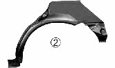 Fender repair parts Honda: 2527147 Van Wezel Repair part rear fender left