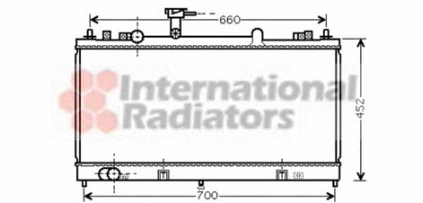 27002162 Van Wezel Engine cooling radiator