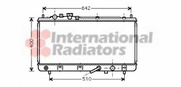 Car radiator Mazda 323 S: 27002168 Van Wezel Engine cooling radiator