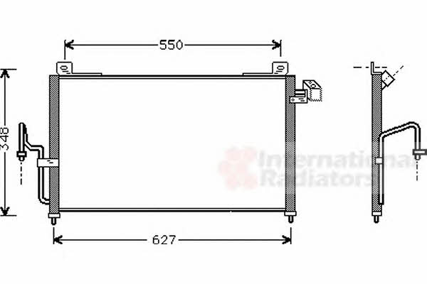 Air con condenser Mazda 323 S: 27005147 Van Wezel AC Condenser
