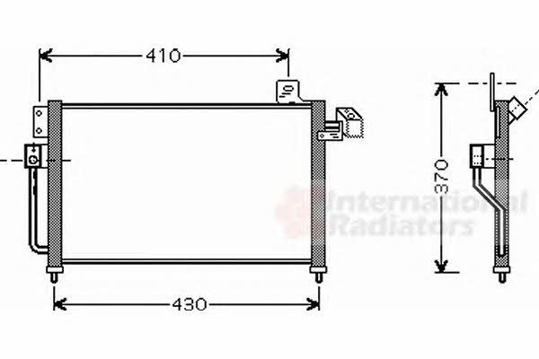 Aircon condenser Mazda Premacy: 27005195 Van Wezel AC Condenser