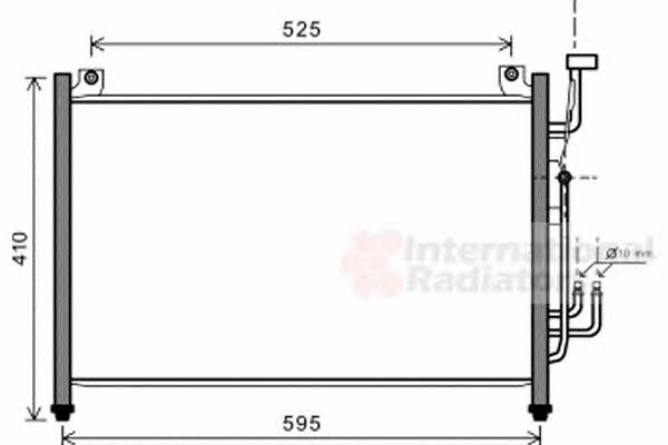 Air conditioner condenser Mazda 2: 27005236 Van Wezel AC Condenser