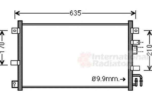 27005238 Van Wezel AC Condenser