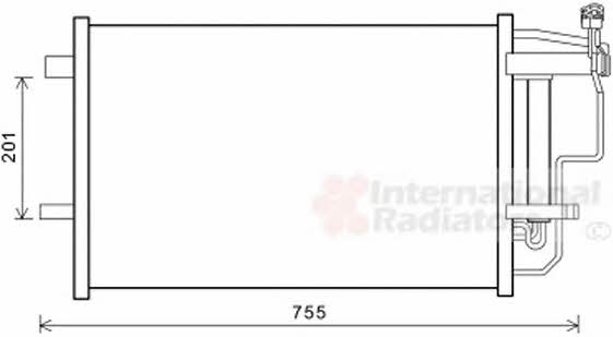 27005242 Van Wezel AC Condenser