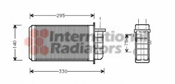 Van Wezel 17006183 Heat exchanger, interior heating 17006183