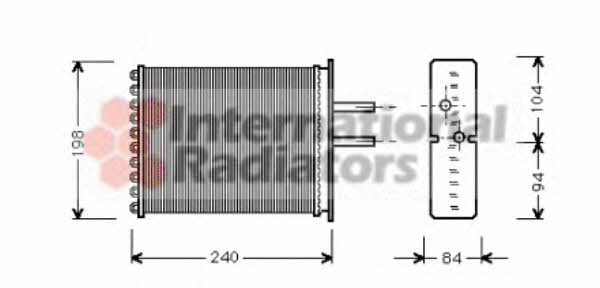 Van Wezel 17006193 Heat exchanger, interior heating 17006193