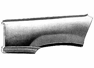 1708657 Van Wezel Front fender left