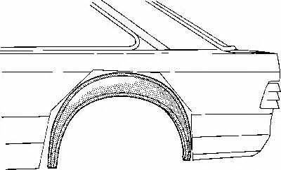 Wheel arch liner Ford: 1844346 Van Wezel Wheel niche