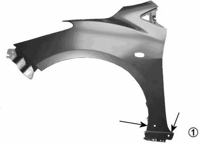 Front fender Mazda: 2741657 Van Wezel Front fender left