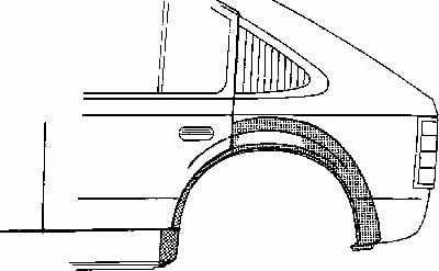 2752147 Van Wezel Repair part rear fender left