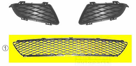 Bumper mesh Mazda 6: 2754590 Van Wezel Front bumper grill