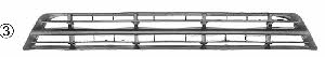 1861590 Van Wezel Front bumper grill