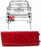 1862940 Van Wezel Rear Right Light Reflector
