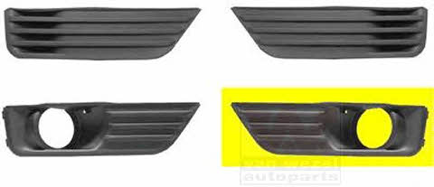 1863593 Van Wezel Front bumper grille (plug) left